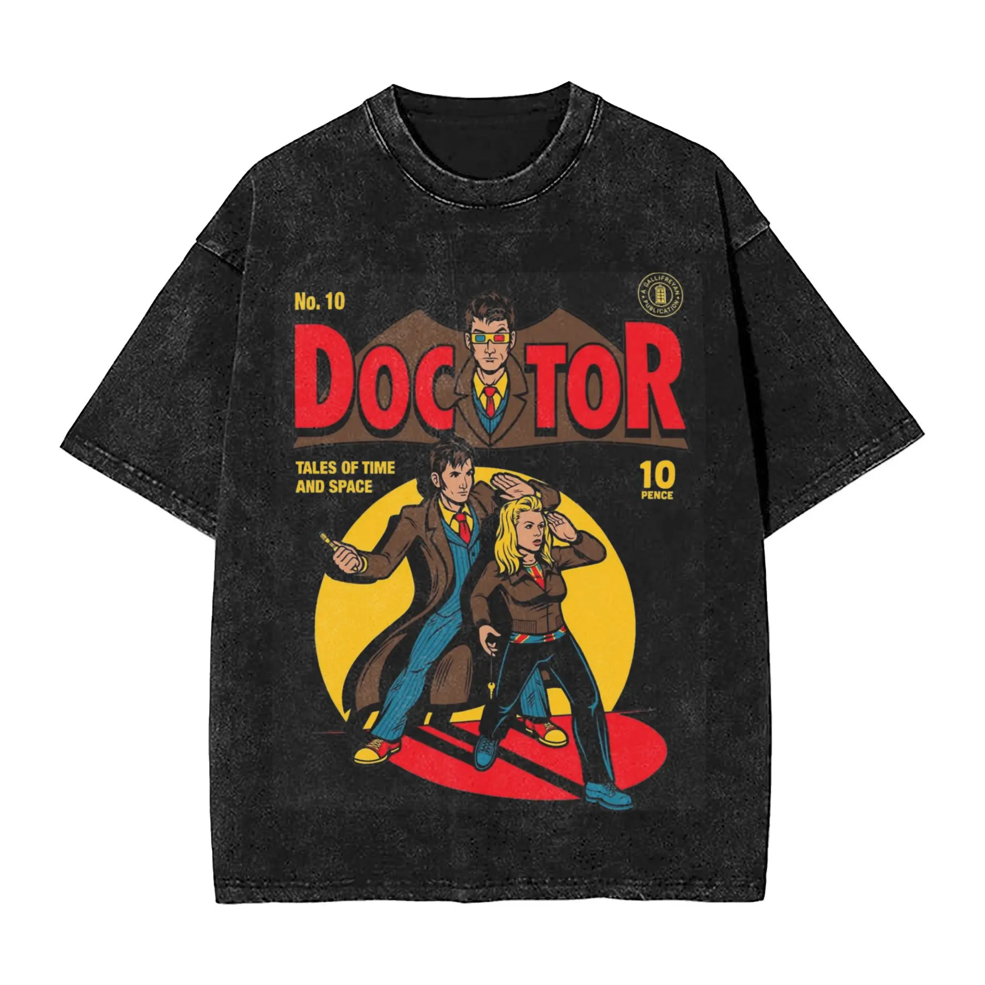 Футболка с комиксами Dr Who Godfather Doctor в стиле Харадзюку для мужчин и женщин футболки