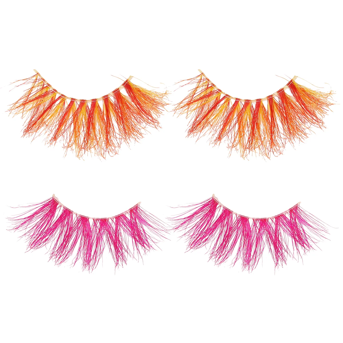 

Eyelashes Lashes Colored False Makeup Reusable Dramatic Thick 3D Fake Extensions Lash Artificial Eye Eyelash Hand Made Strips