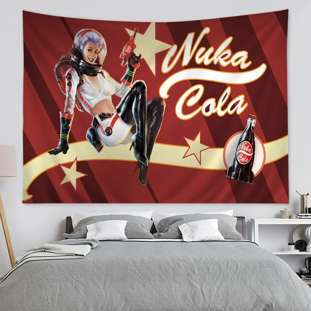 N-Nukas распечатанный большой настенный гобелен искусство научная фантастика декор