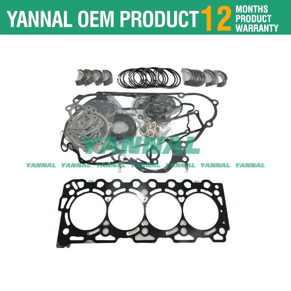 V3307-CR-T-EF02 Комплект ремонтных колец для двигателя Kubota 7060H M6060 M7060 Трактор