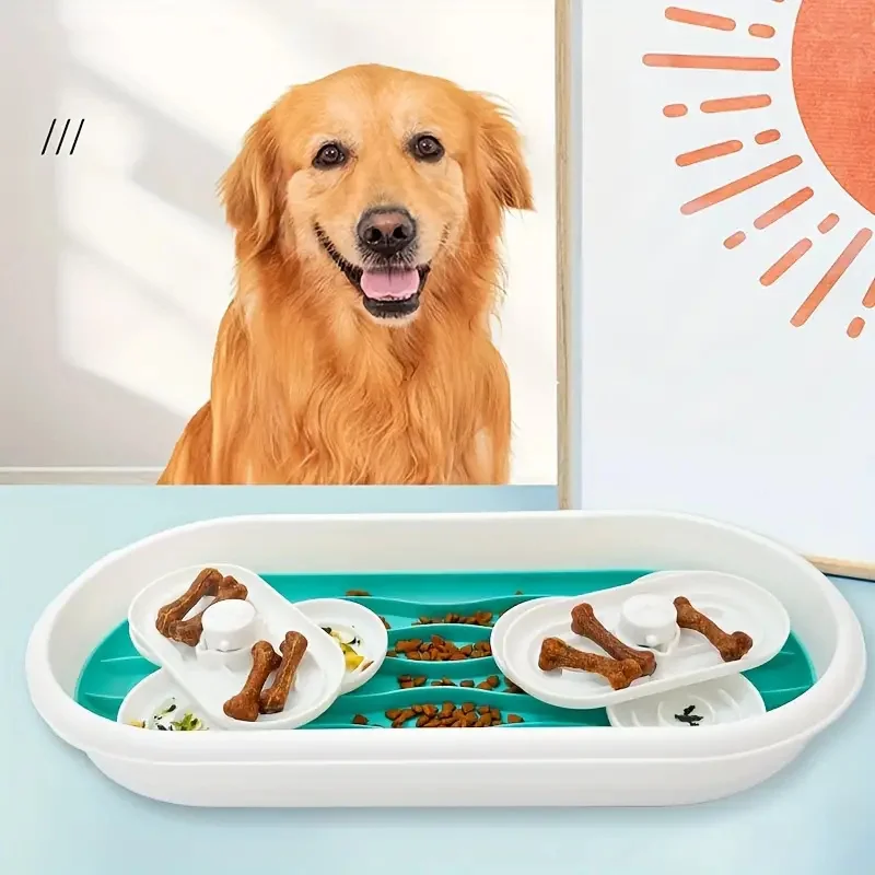 Многофункциональная миска для домашних питомцев медленного кормления собак