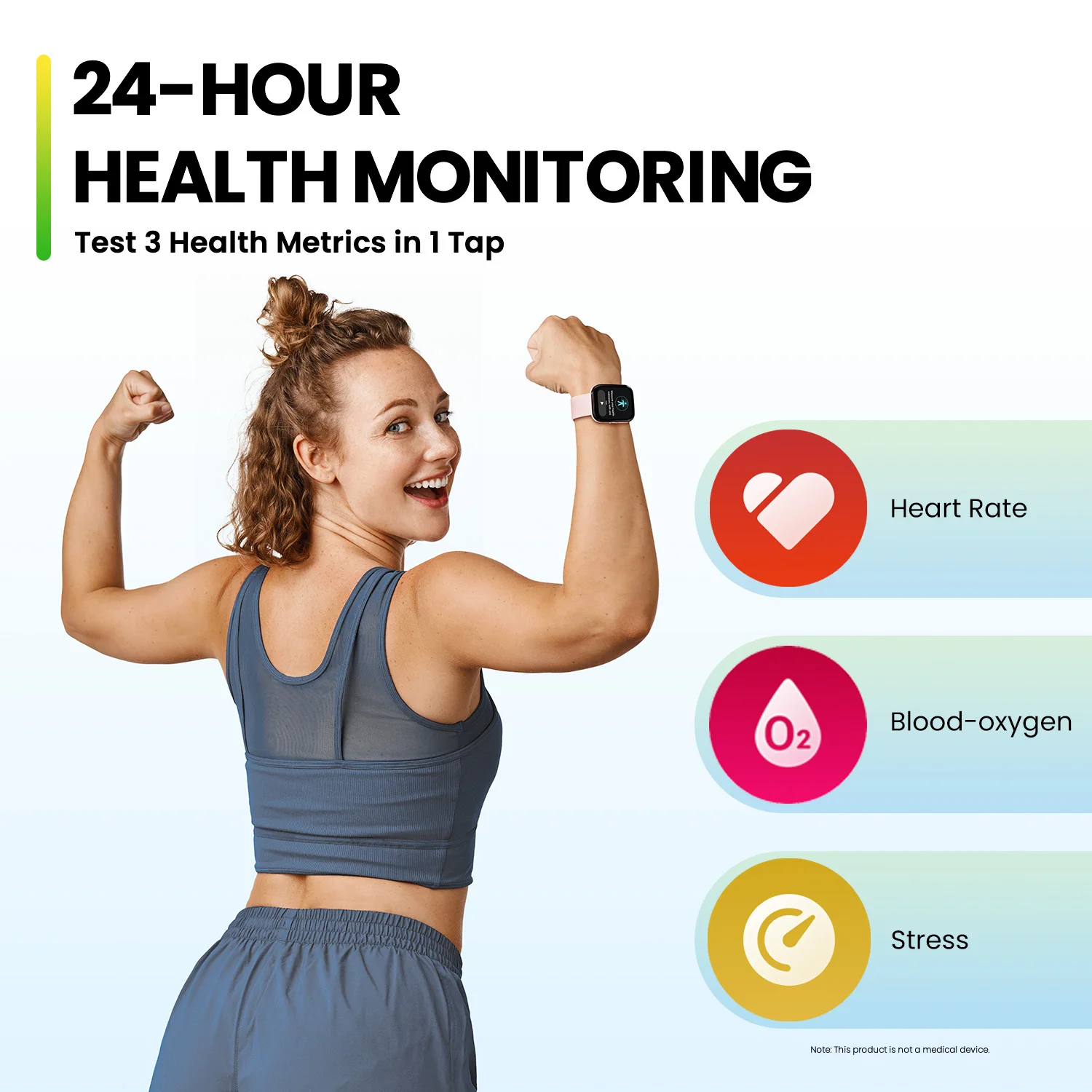 Восстановленные умные часы Amazfit Bip 5 46 мм с мониторингом сна 24-часовым