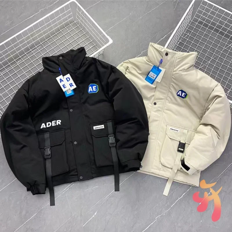 

Ader Error Coats Reflective Letter Embroidery Men Women Loose Streetwear ADER Down Jacket