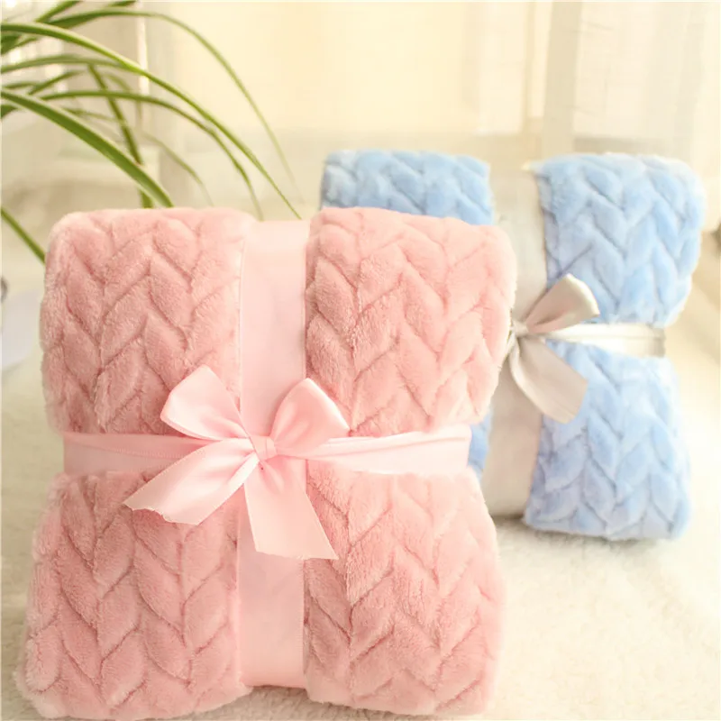

3D Fluffy Super Soft Kids Bed Spread, Wheat Grain Cozy Baby Blanket, Toddler Bedding Quilt, Coral Fleece Furry Child Blanket