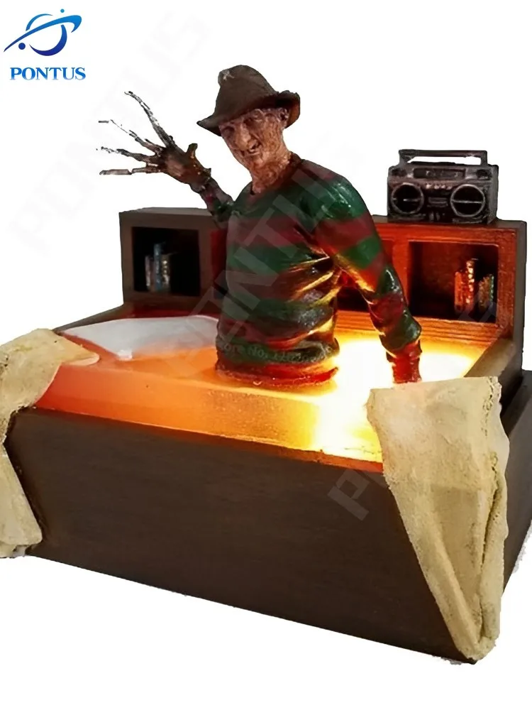 

Фигурка из фильма ужасов, скульптура Джейсона вурхеса, подсветка 3D, модель из смолы, рукоделие, семейная фотография, коллекционные подарки