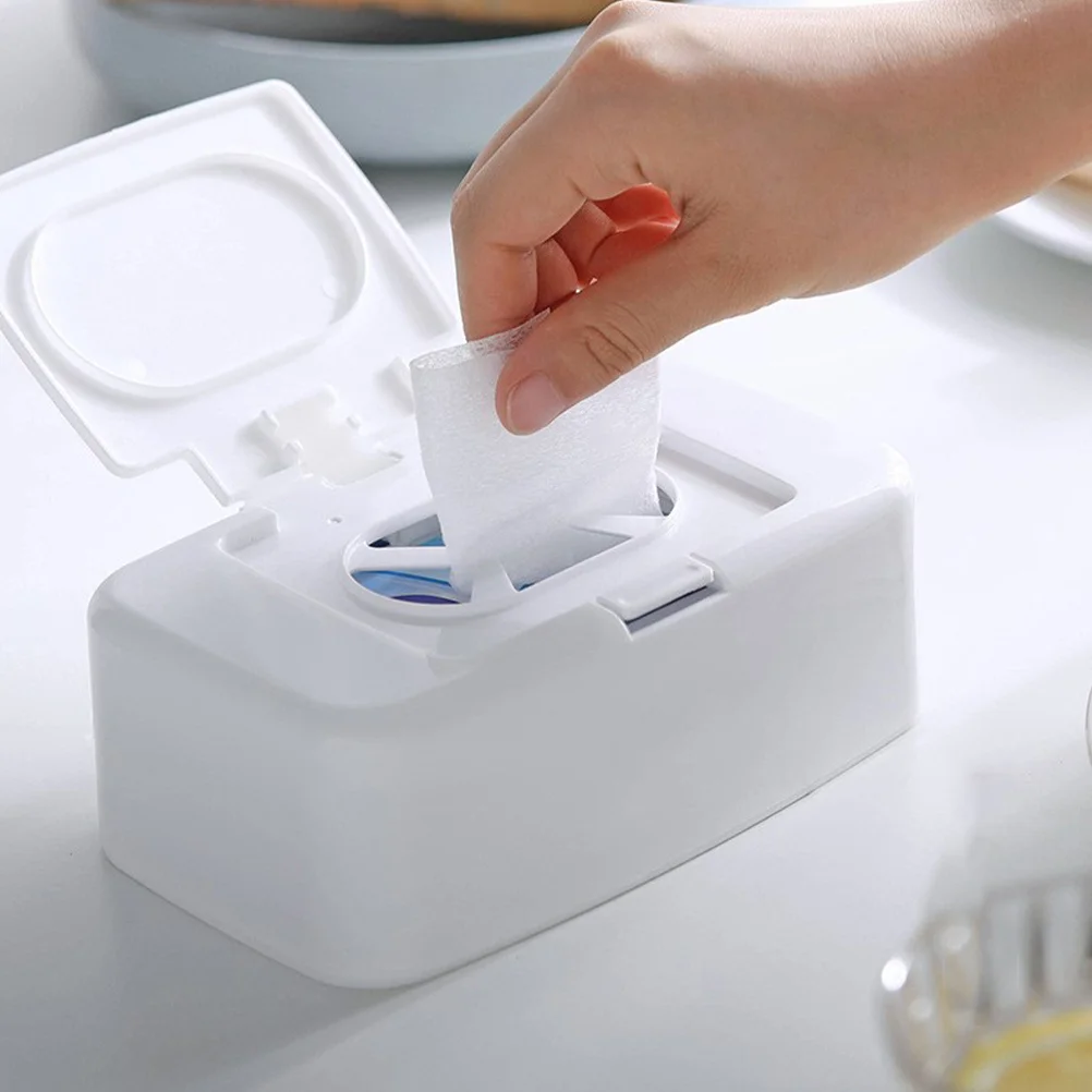 

Wet Wipe Dispenser Travel Wipes Case Plastic Container With Lid Case Portable Tissue Case Simple Box