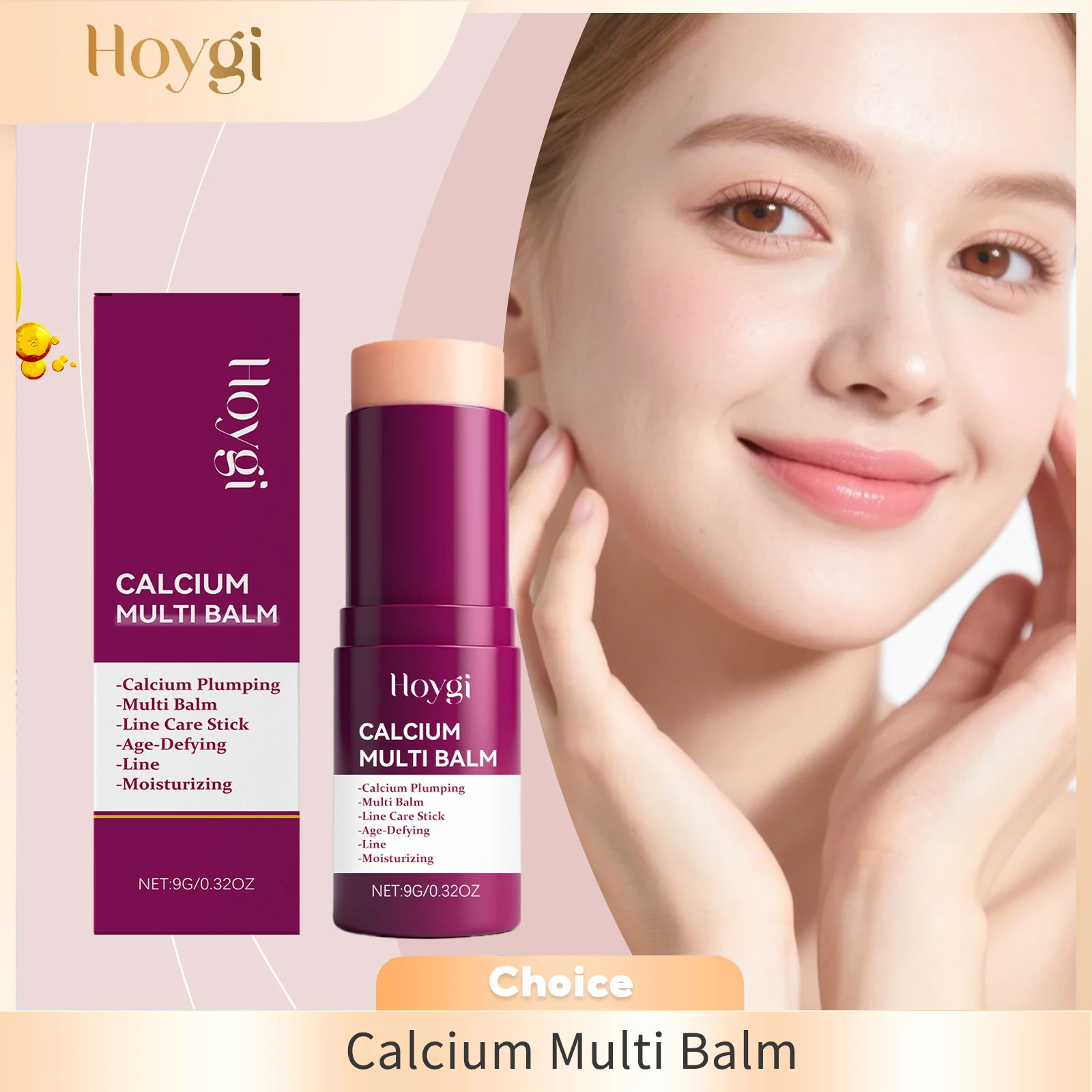 Фото Кальциевый бальзам Muti Fade Fine Lines Imrpove Сухость кожи Увлажняющий Уменьшает потерю влаги Укрепляющий многоцелевой крем-карандаш 9 г №1