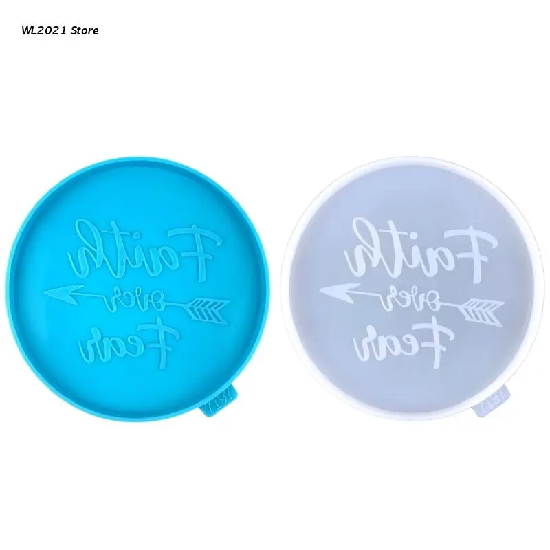 

Silicone Resin Cake Holder Tray Mold Fruit Cup Mold for Creative Faith Coaster