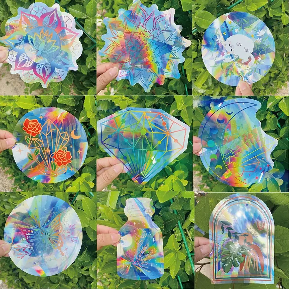 

PET Home Decor Anti-Collision Decal For Window Prisms Sticker Electrostatic Sticker Sun-Catcher Glass Sticker