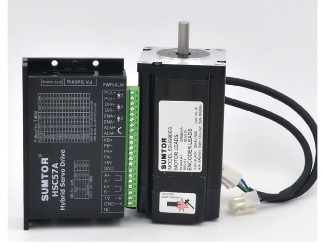 2-фазный 60 мм Nema 24 2 нм 3 Нм с шаговым сервоприводом замкнутая петля шагового