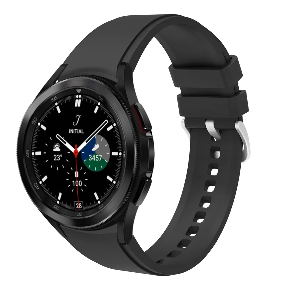 

Ремешок силиконовый для Samsung Galaxy watch 4 classic, спортивный браслет для смарт-часов, 44 мм 40 мм, 20 мм 46 мм 42 мм