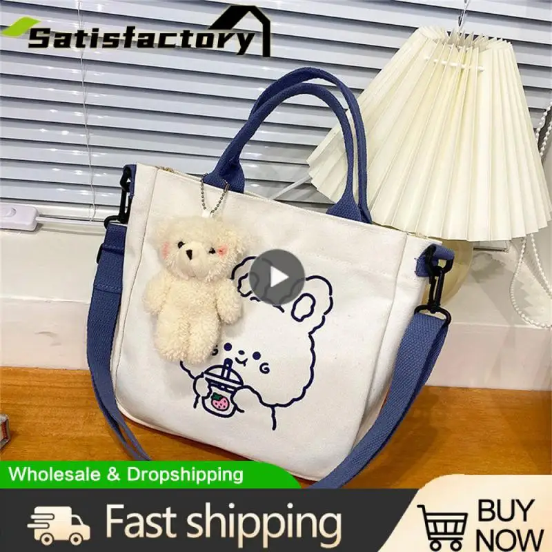 

Creative Design Messenger Bag Storage Easier Multiple Ways Handbag Modern And Charming Canvas Bag Shoulder Bag Simplicity
