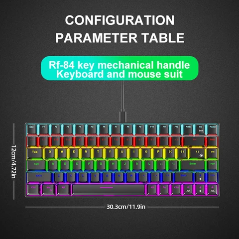 Механическая клавиатура LAIMANEI K84 RGB 84 клавиши