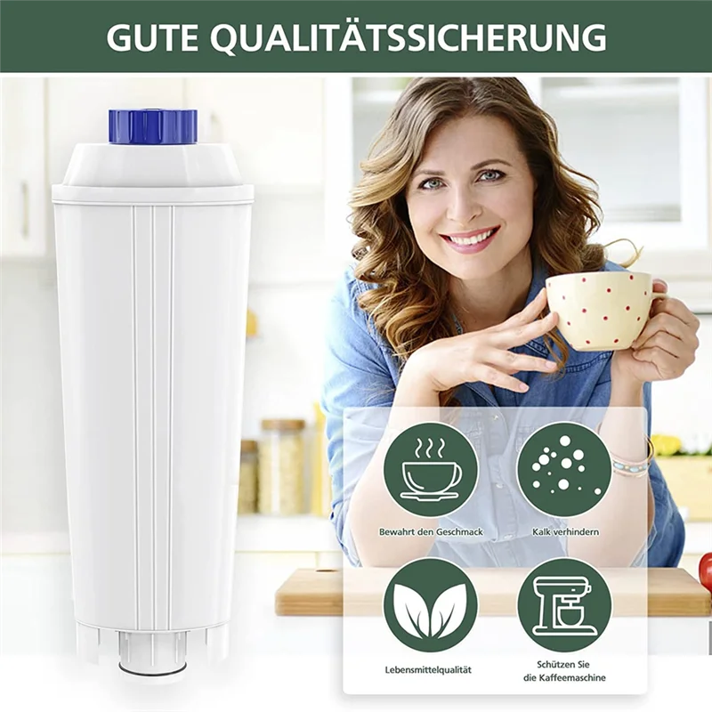 Фильтр для кофемашины в упаковке из 6 штук Delonghi Dlsc002 Ecam Esam Etam Bco Ec с смягчителем