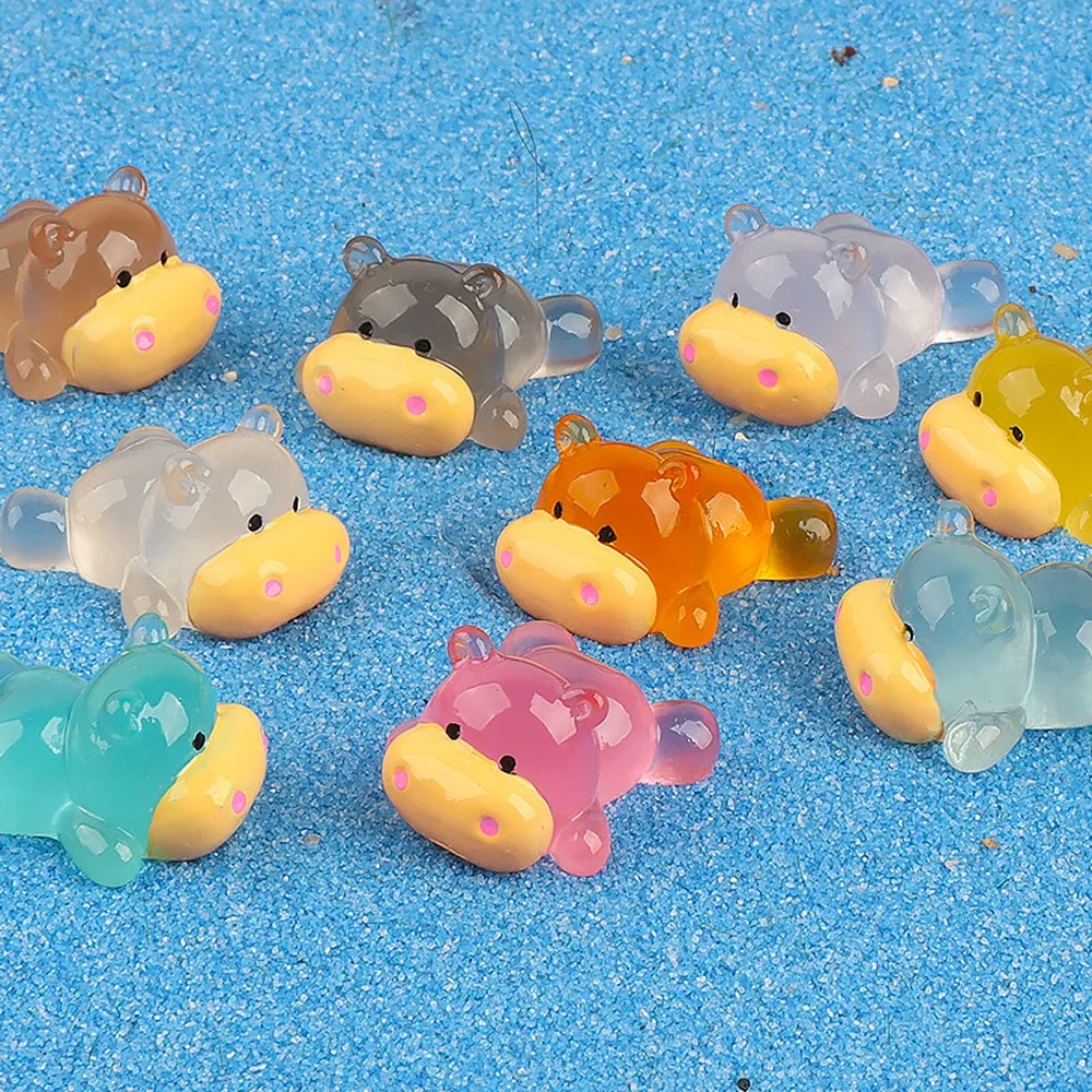 Angry Baby Бегемот Мини Светящийся Орнамент Свет в Темноте Надувная Свинья Лялька