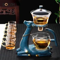 kungfu glass tea set magnetic water diversion for kitchen loose infusers kettles cooking tea maker glasses magnetic teapot set