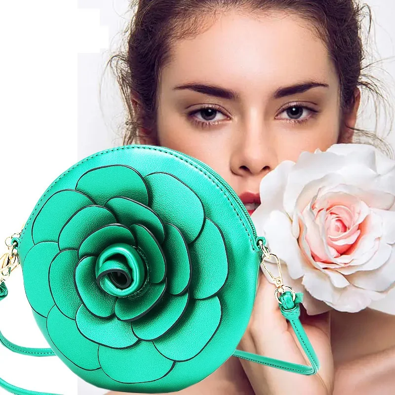 

2023 Women New Fashion Romantic Rose Applique Lady Clutch Handbags Shoulder Bag Crossbody Bag Phone Bag Coin Bag Key Bag