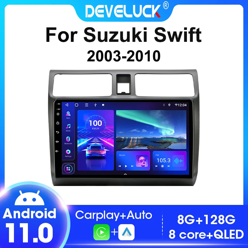 2 Din Android 11 автомобильное Стерео Радио мультимедийный видеоплеер для Suzuki Swift 2003-2010