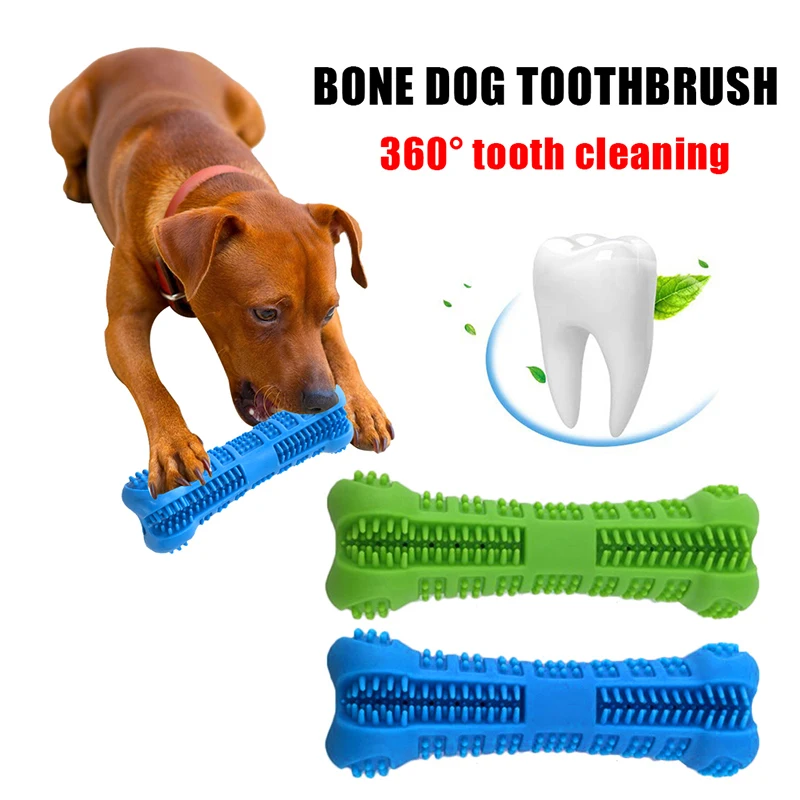 

Pet Dog Toothbrush Chew Toy Doggy Brush Stick Soft Rubber Teeth Cleaning Dot Massage Toothpaste for Small Dogs Pets Toothbrushes