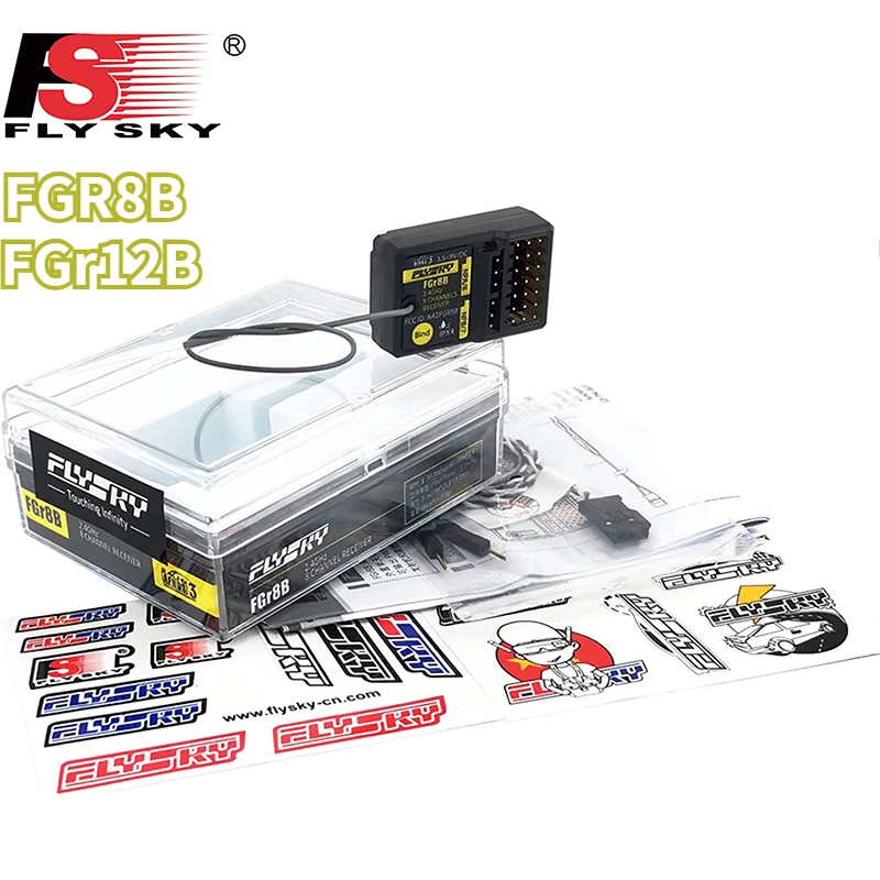 

FLYSKY FGR8B FGr12B 2.4GHz 8 / 12CH Receiver PWM PPM Ibus for AFHDS3 Transmitters for RF Modules PL18/ NB4 /NB4 Lite RC Car Boat