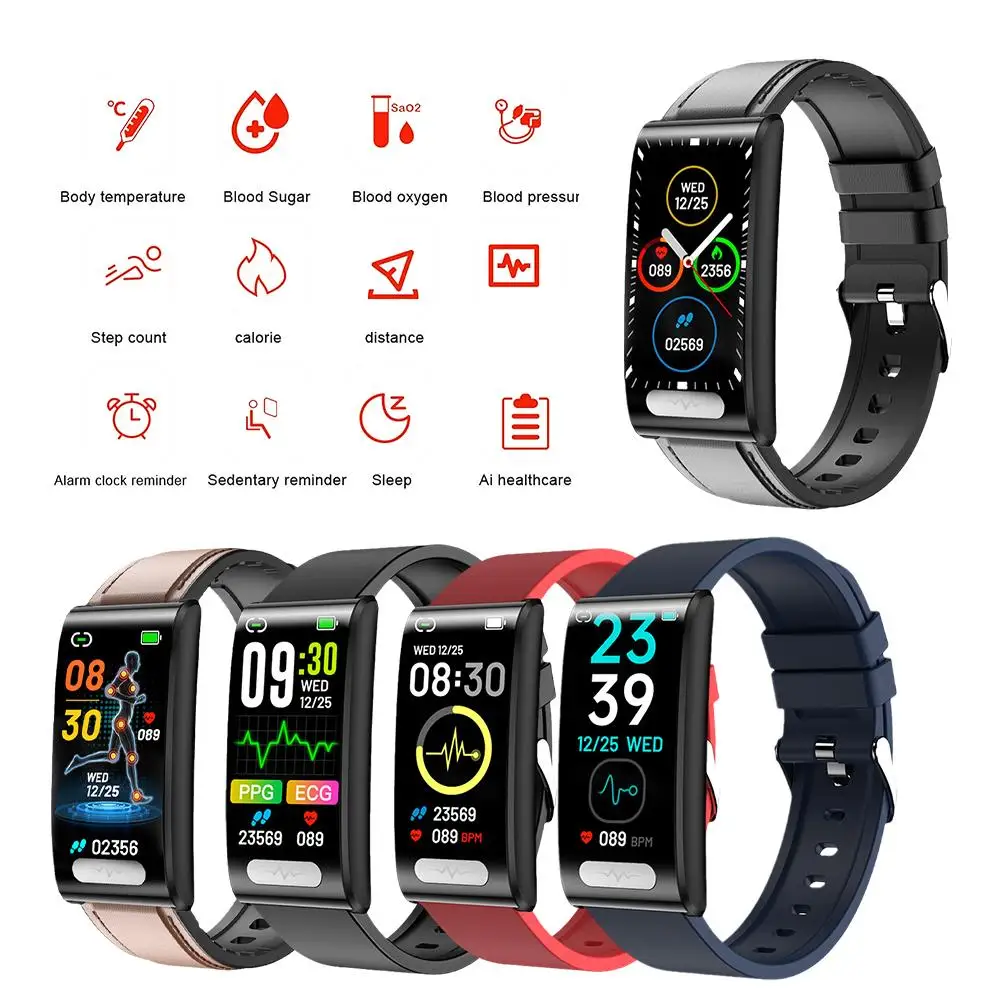 

2023 Newest Smart Watch Smartwatch Sports Fitness Watch For Apple Android Real-time Control Of Blood Sugar E0E8