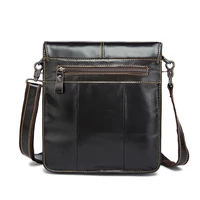 luxury brand flip crossbody shoulder bag men business wallet soft top layer cowhide messenger genuine leather side strap handbag
