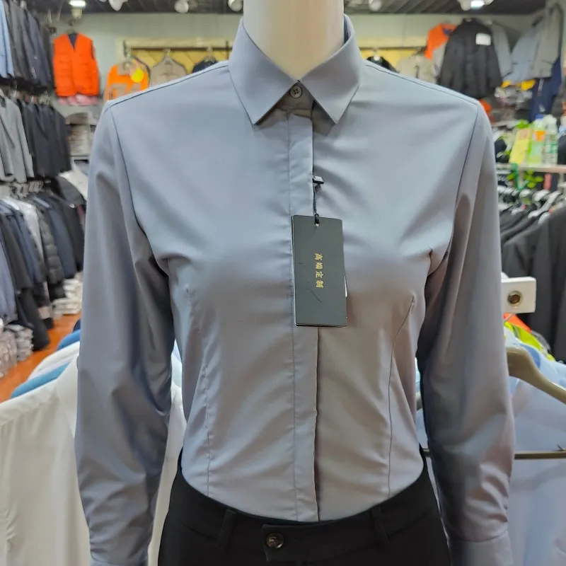 Женские серые рубашки на флисовой подкладке зимние теплые бамбуковые волокна