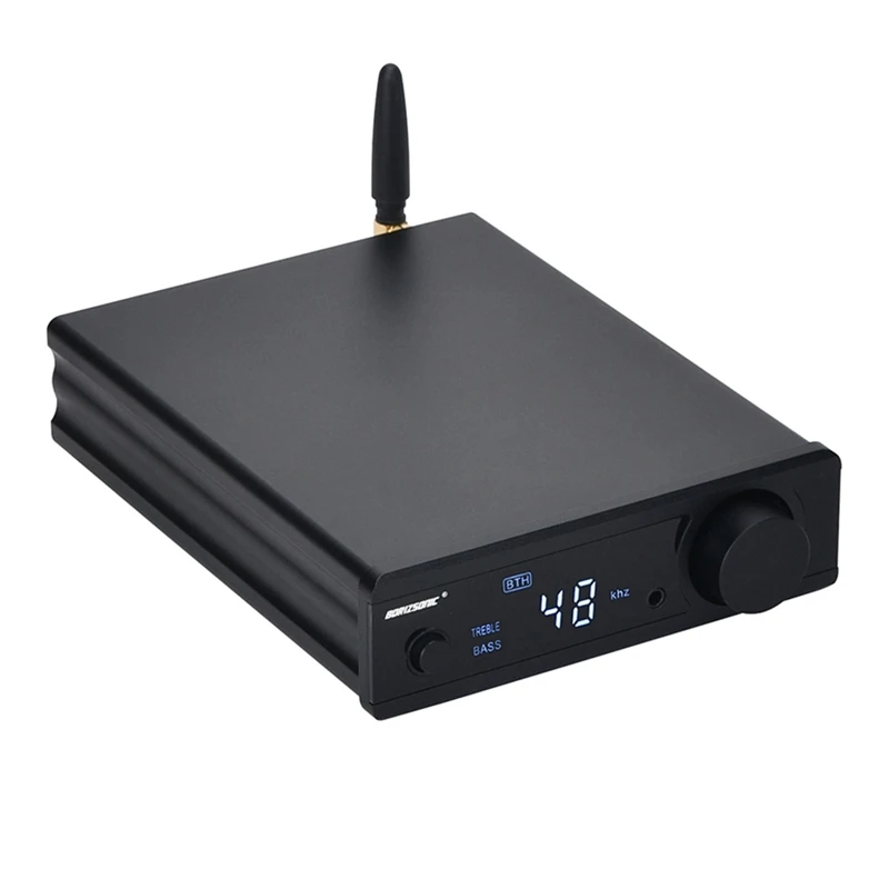 

BRZHIFI Audio Amplifier Class D 2.0 100Wx2 DAC USB ES9018K2M Bluetooth 5.0 CSR8675 APTX-HD LDAC Hifi Sound Amplifier