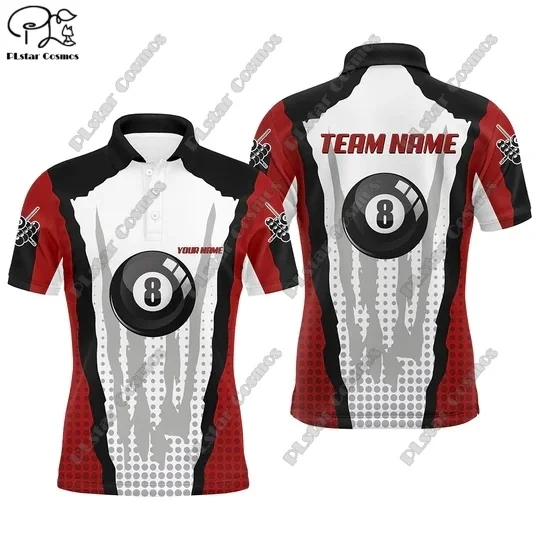 Мужские рубашки-поло с названием заказчика Забавные футболки для бильярда