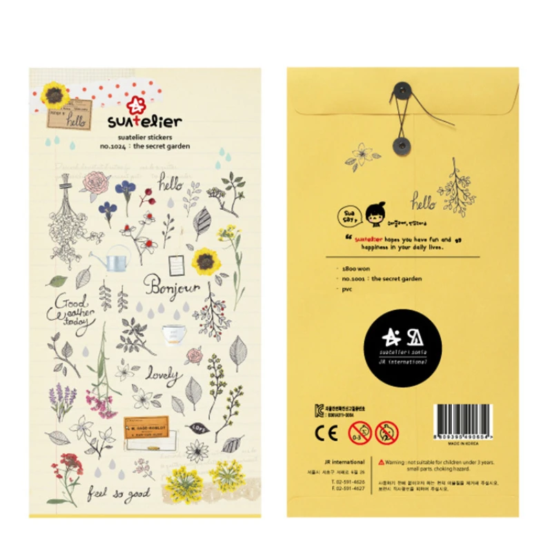 

Набор стикеров Suatelier Secret Garden