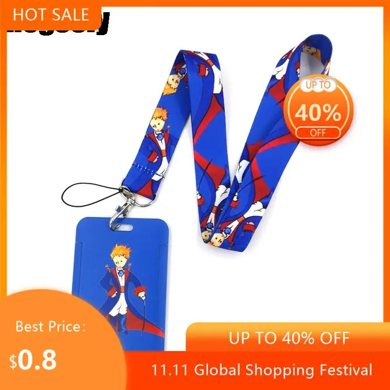 

Little Prince Art Cartoon Anime Fashion Lanyards Bus ID Name Work Card Holder Accessories Decorations Kids Gifts