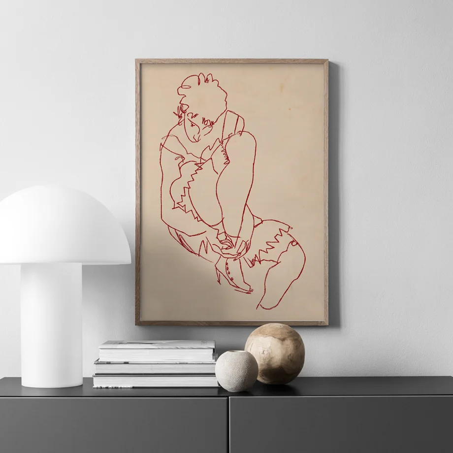 Абстрактные Геометрические линии листья человеческая скульптура скандинавские