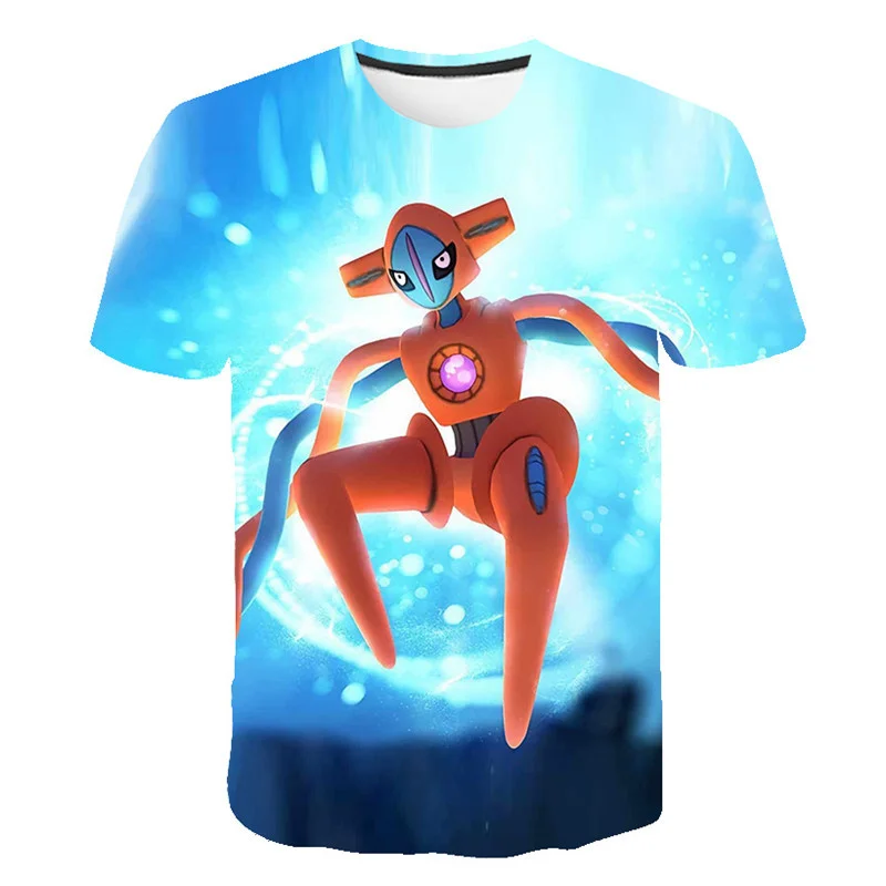 Pokemon Pikachu 3D Pokémon Charmander Eevee Mewtwo Blastoise T Shirt Boy Girl Cartoon Clothing Summer Child Baby Short Sleeve images - 6