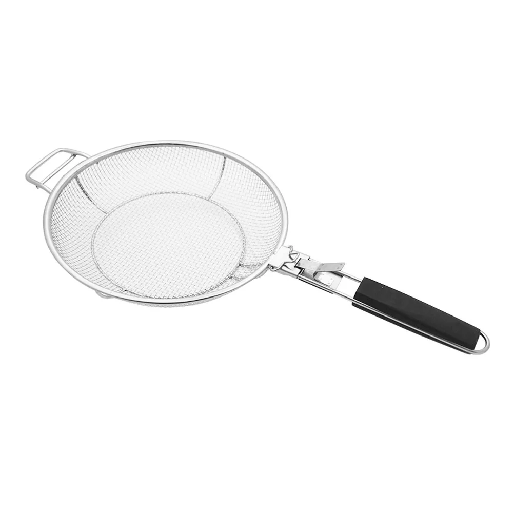 

1Pc Barbecue Grilling Basket Fish Grill Basket Outdoor Grill Accessory (Silver)