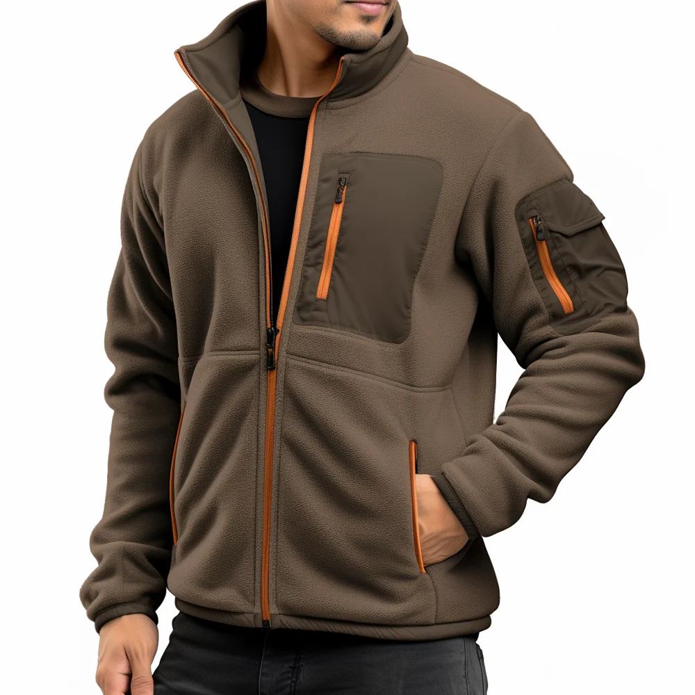

Men's Vintage Fleece Jacket with Mesh Lining