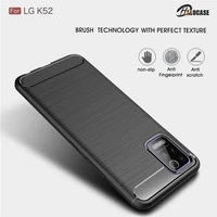 for lg k40 k40s k42 k52 k61 k62 k92 case carbon fiber shockproof soft silicone phone cover for lg q70 q52 cases