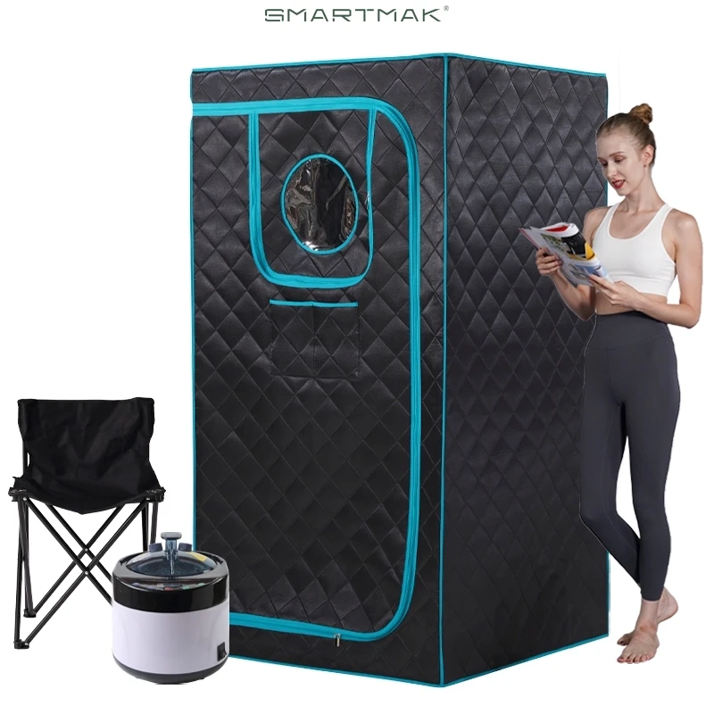 Большая портативная Паровая сауна 4 л Сауна для дома персональная с стулом сауны
