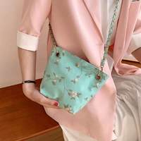 lady spring summer bags 2022 popular new women messenger bag embroidered flower fashion bucket bag high capacity