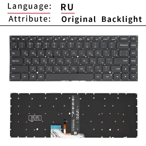 Оригинальная американская русская клавиатура для ноутбука с подсветкой для Xiaomi Mi RedmiBook XMA1901 XMG1902 XMA2007 XMA2009 XMA2002 XMA2012-DJ AN AJ