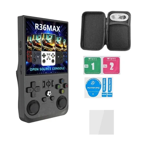 R36MAX Ретро портативная игровая 4,0-дюймовая консоль IPS-экран 128 ГБ портативный карманный видеоплеер поддерживает 30+ эмуляторов