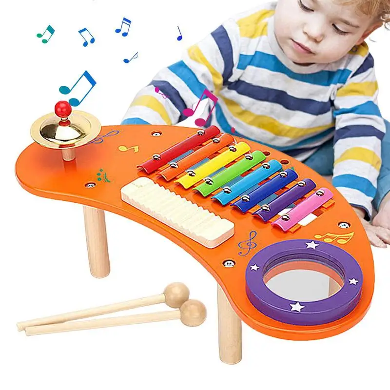 

Wooden Xylophone Piano Xylophone Toy For Toddlers Preschool Educational Musical Learning Rhythm Hand Knock Instruments Toys