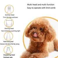 rechargeable pet dog hair trimmer set waterproof dogs clippers electric pet grooming scissors shearing tool hunde zubeh%c3%b6r pentes