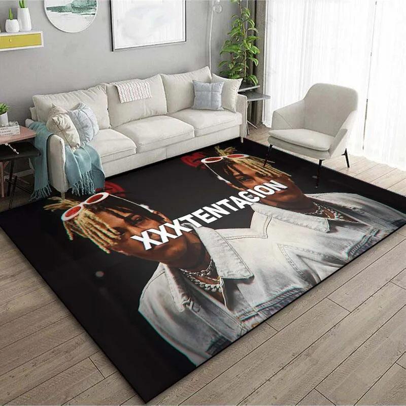 

Настенный напольный ковер Rap, с рисунком, 15 размеров, для гостиной, спальни, прикроватной тумбочки, ванной, напольный коврик, для украшения домашней зоны клуба