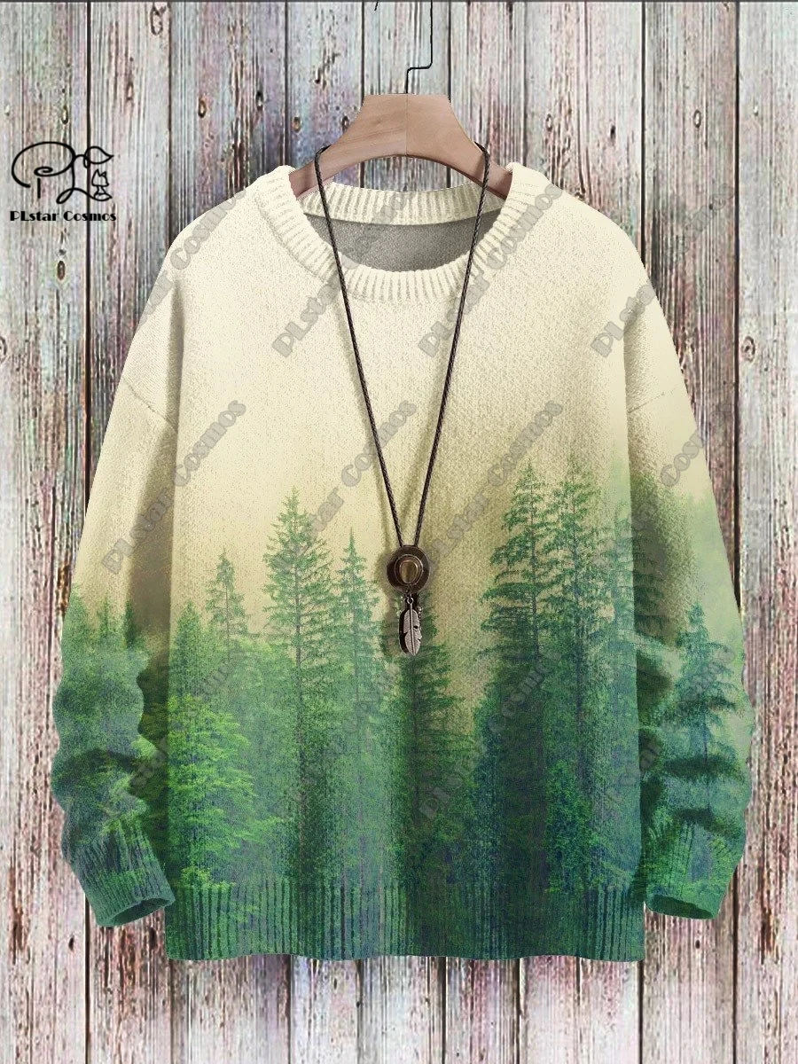 3D печать животных серия крутой кошки рисунок уродливый свитер Повседневный