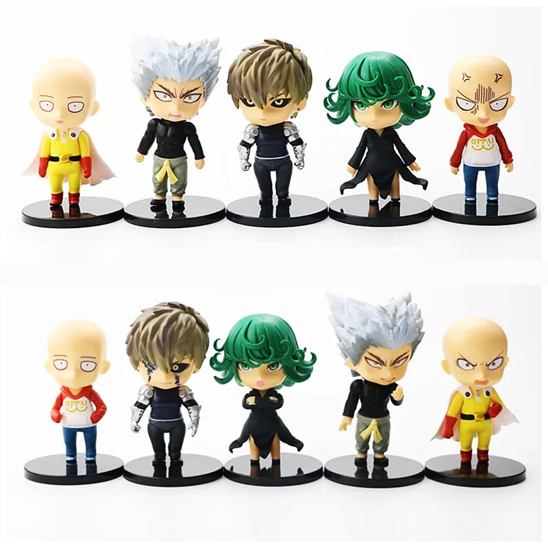 

5pcs/set Anime One Punch Man figures Genos Figurine Tatsumaki Action Figurine BLAST Saitama PVC Collection Model Toys Gifts