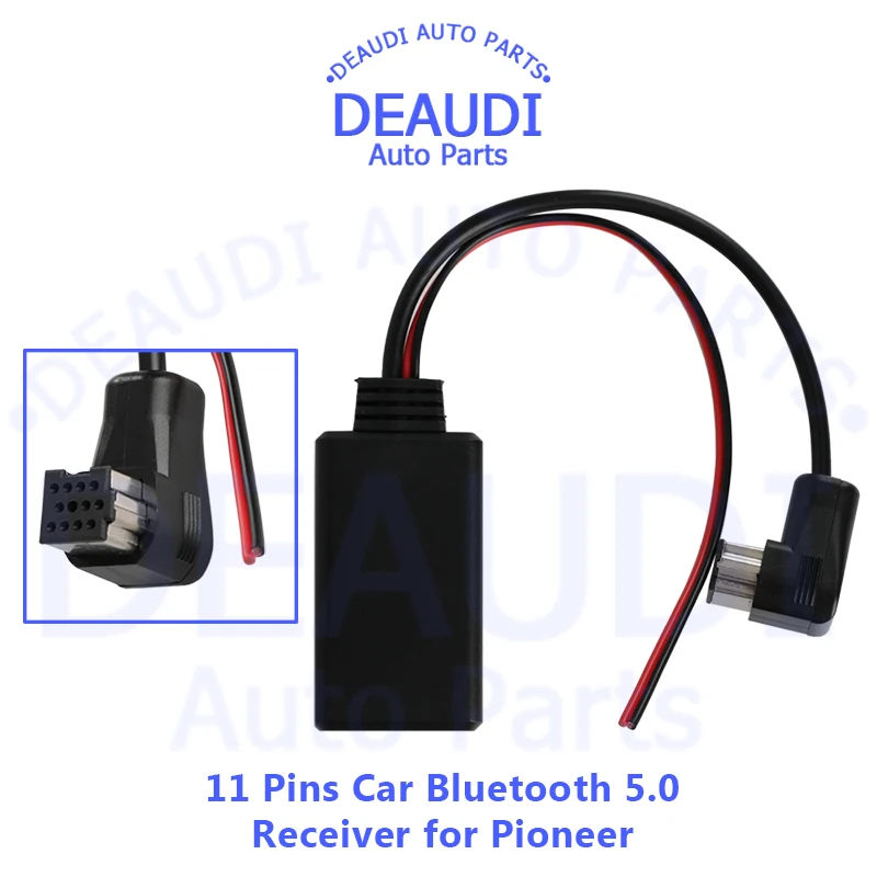 

Bluetooth 5.0 Module Receiver Radio Stereo AUX-IN Cable Adapter 11Pins for Pioneer IP-BUS DEH-P