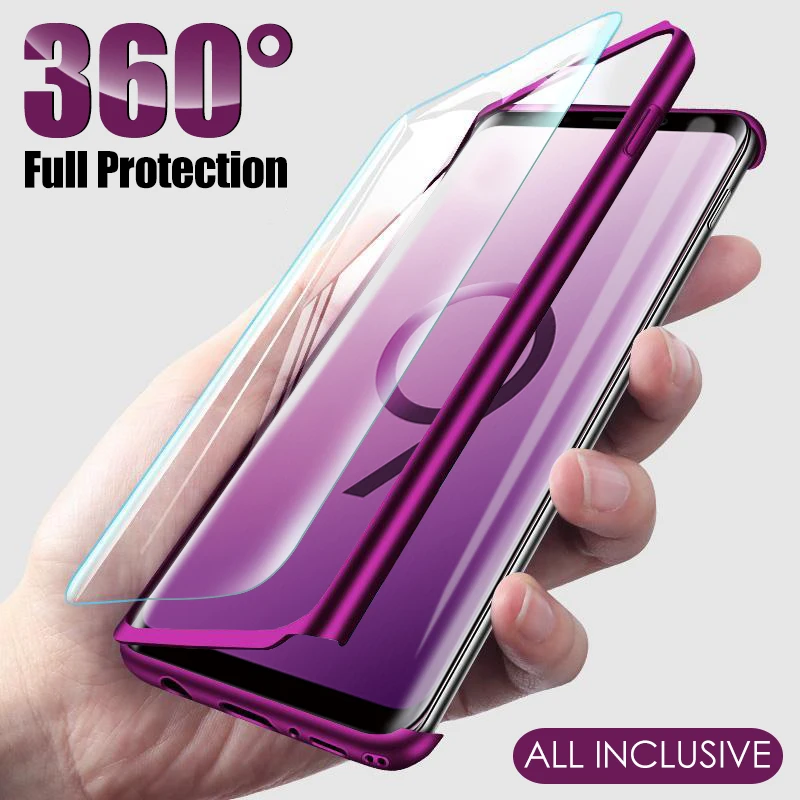 

Luxury 360 Full Cover Case For Samsung Galaxy A51 A50 S9 S8 S10 Plus A71 Shockproof Cover For Samsung Note 10 8 9 S7 Edge Case