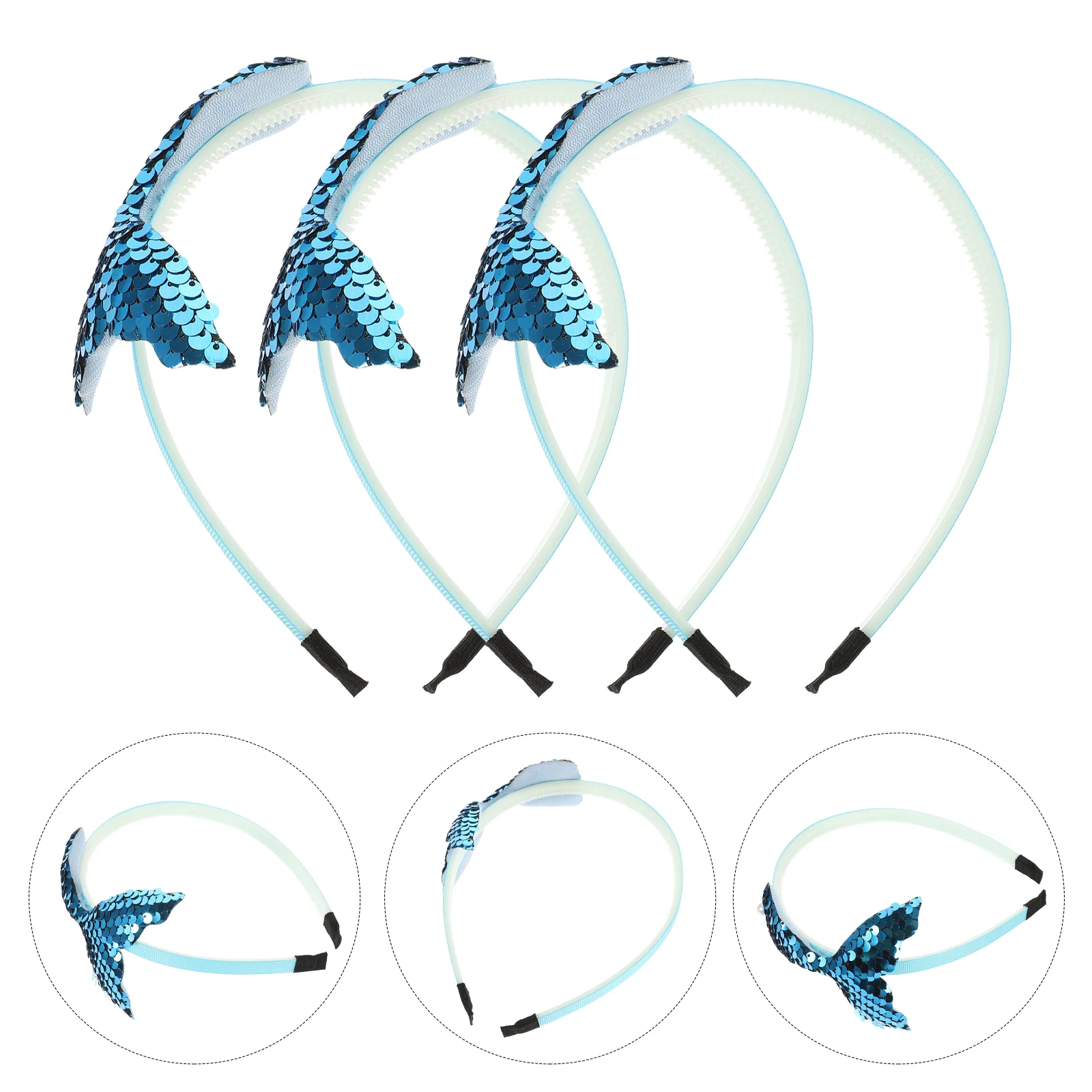 Детские повязки на голову из 3 предметов детские волосы в виде рыбьей