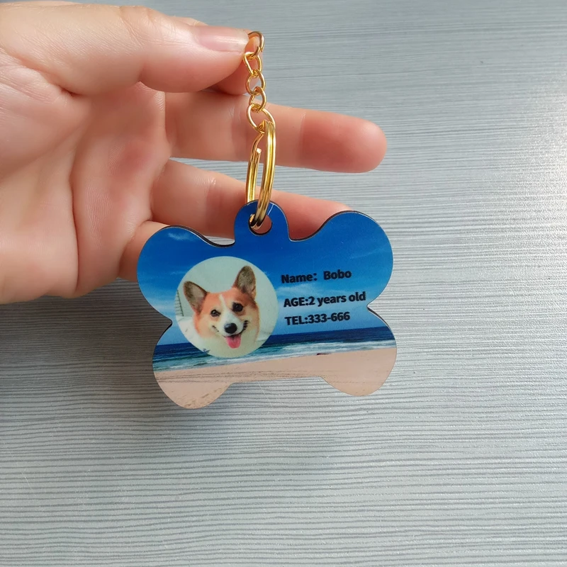 

Бирки для собак двухсторонние в форме кости, 16 шт.