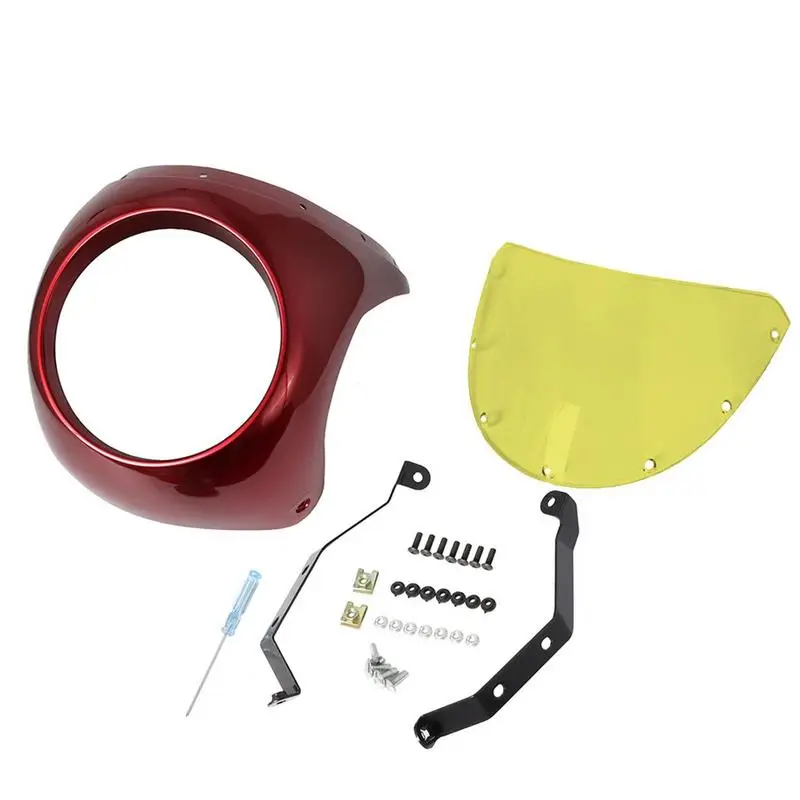 

Универсальный ветровой дефлектор ветрового стекла для мотоцикла, обтекатель ветрового стекла контрастных цветов для Suzuki Cafe